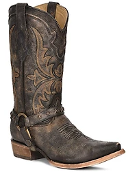 Corral Men's Embroidered and Harness Western Boots - Snip Toe