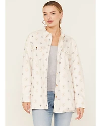 Ely Walker Women's Southwestern Print Sherpa Lined Flannel
