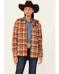 Kimes Ranch Delano Plaid Print Hooded Flannel Jacket