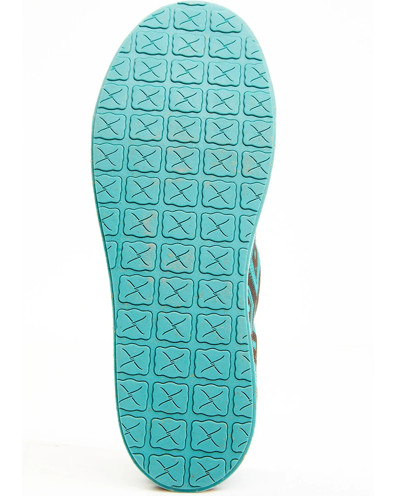 Twisted X Women's Southwestern Pattern Casual Kicks Slip-On Shoes - Moc Toe