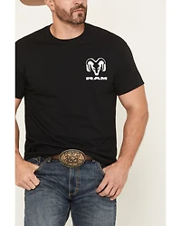 Buckwear Men's Ram Camo Print Logo Short Sleeve Graphic T-Shirt