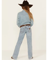 Wrangler Girls' Light Wash Trouser Denim Jeans