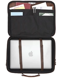 American West Leather Laptop Briefcase