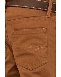 Cody James Boys' Rubber Slim Straight Stretch Jeans