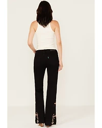 Hooey by Rock & Roll Denim Women's Mid Rise Stretch Trousers