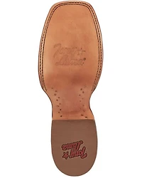 Tony Lama Women's Searcy Exotic Full Quill Ostrich Western Boots - Broad Square Toe