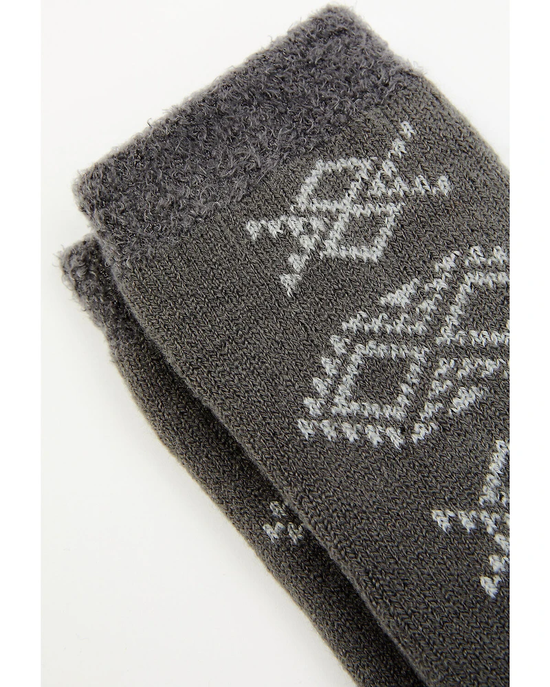 Cody James Men's Gray Southwestern Cozy Socks