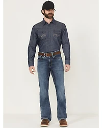 Cody James Men's FR Medium Wash Slim Bootcut Stretch Denim Work Jeans