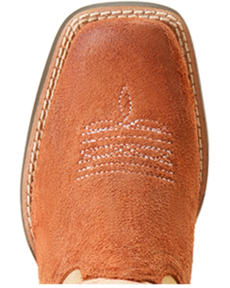 Ariat Girls' Derby Monroe Western Boots - Square Toe