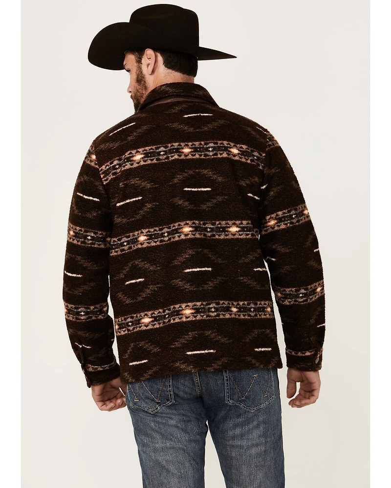 Powder River Outfitters Men's Southwestern Print Berber Zip Jacket