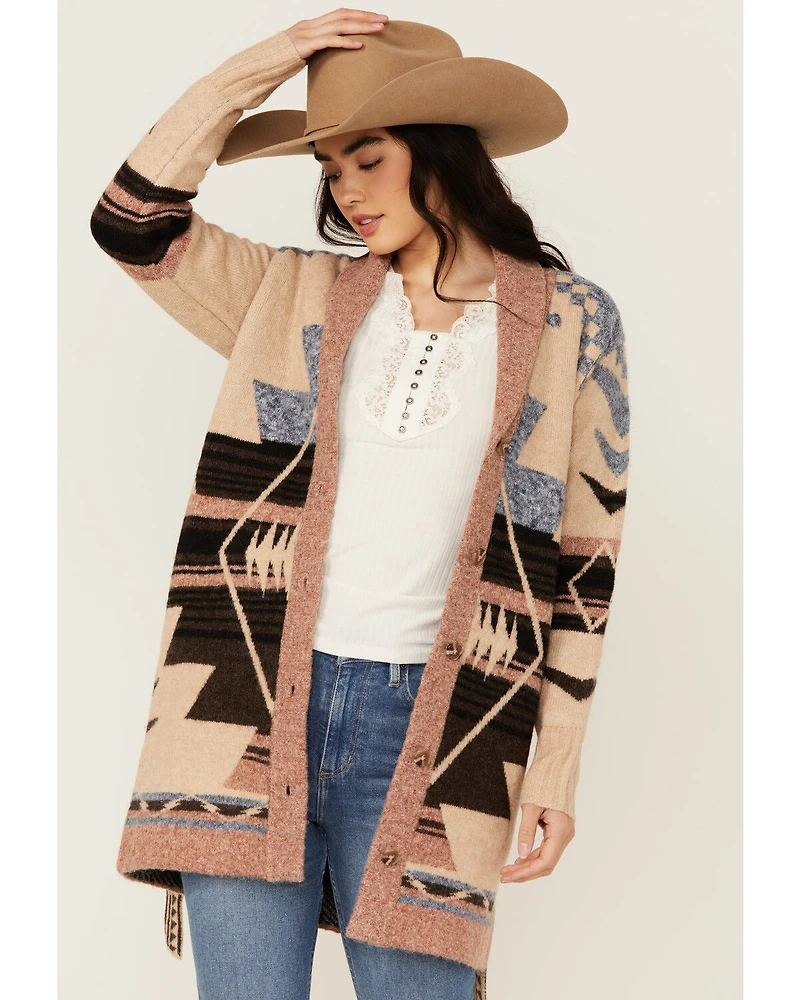 Idyllwind Women's Kimbark Southwestern Print Cardigan