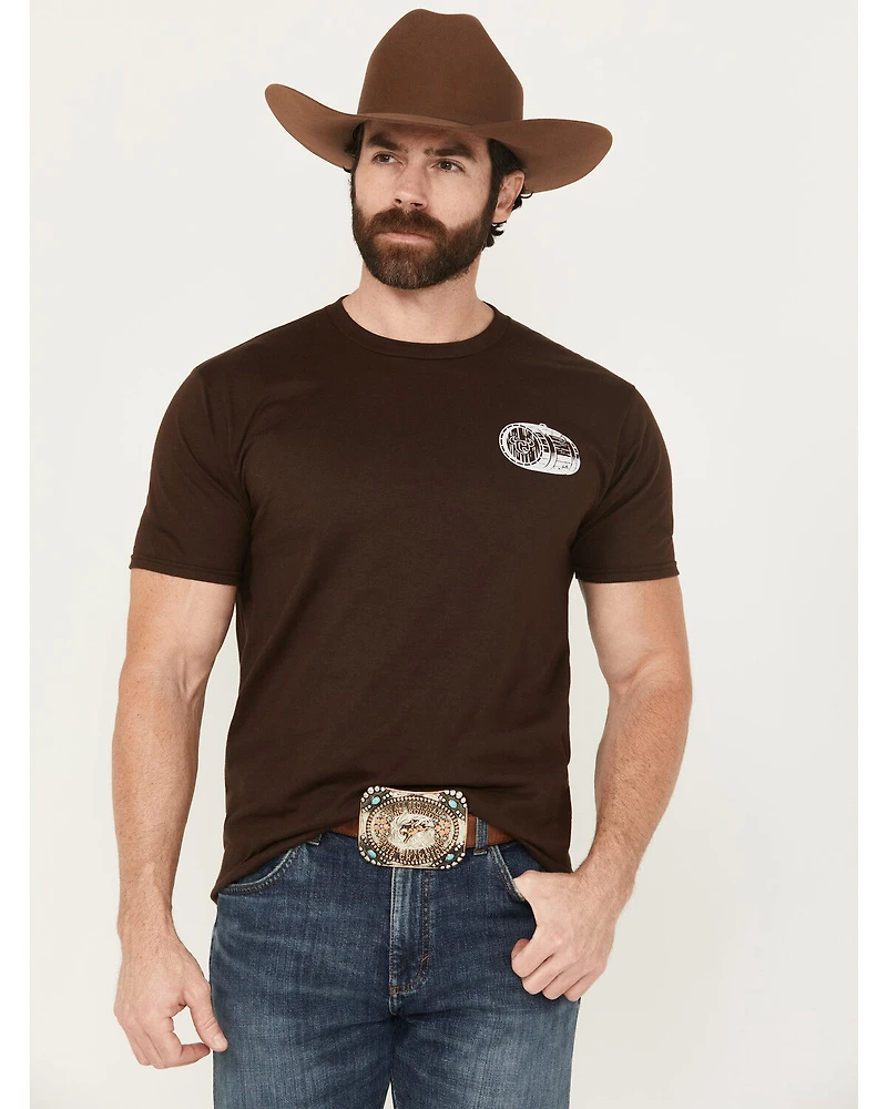 Cowboy Hardware Men's Country Girls and Whiskey Short Sleeve Graphic T-Shirt