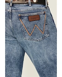 Wrangler Retro Men's Medium Wash Applewood Slim Straight Stretch Denim Jeans