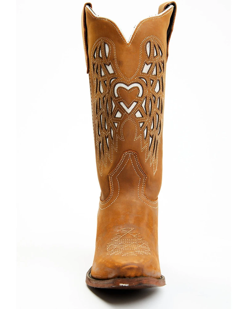 Laredo Women's Eagle Cut-Out Western Boots - Snip Toe