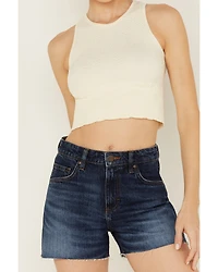 Fornia Women's Floral High Neck Cropped Top