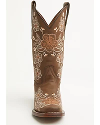 Circle G Women's Floral Embroidered Western Boots - Square Toe