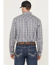 Cody James Men's FR Plaid Print Long Sleeve Snap Work Shirt
