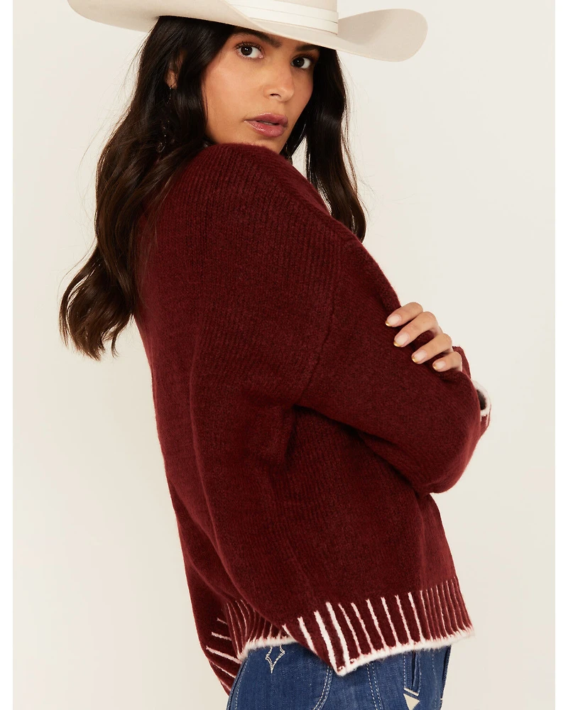 Revel Women's Whip Stitch Turtleneck Sweater