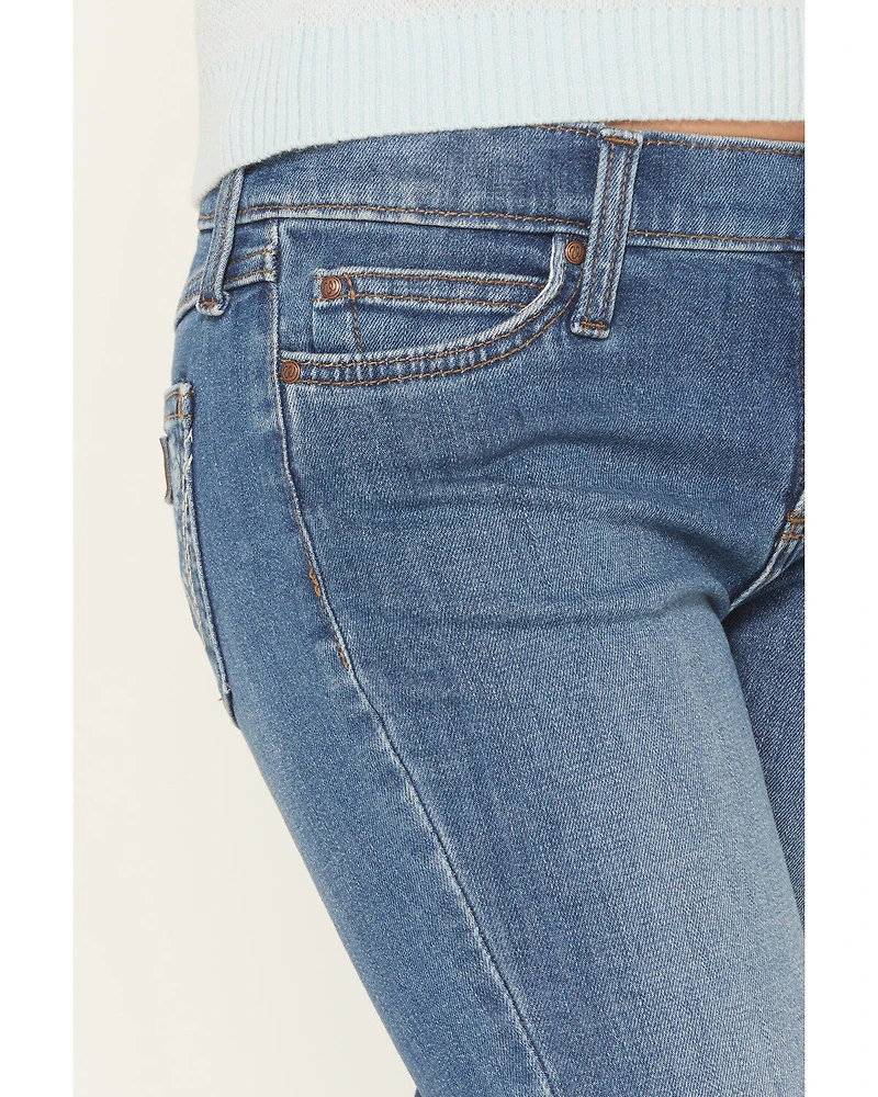 Wrangler Girls' Dark Wash Bootcut Stretch Denim Jeans