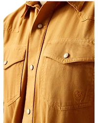 Ariat Men's Jurlington Retro Fit Solid Long Sleeve Snap Western Shirt