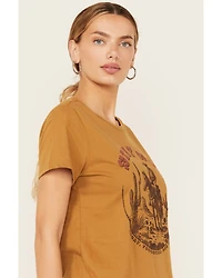 Ariat Women's Gold Cowboy Short Sleeve Graphic Tee