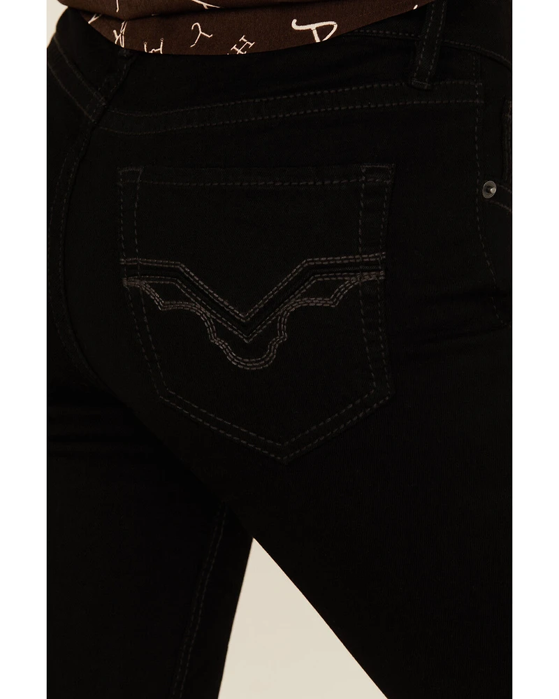 Rock & Roll Denim Women's Mid Rise Bootcut Stretch Jeans