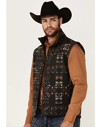 Hooey Men's Southwestern Print Softshell Vest