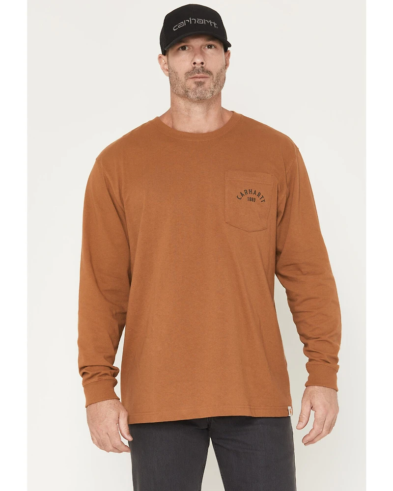 Carhartt Men's Loose Fit Heavyweight Longhorn Long Sleeve Graphic Work Shirt