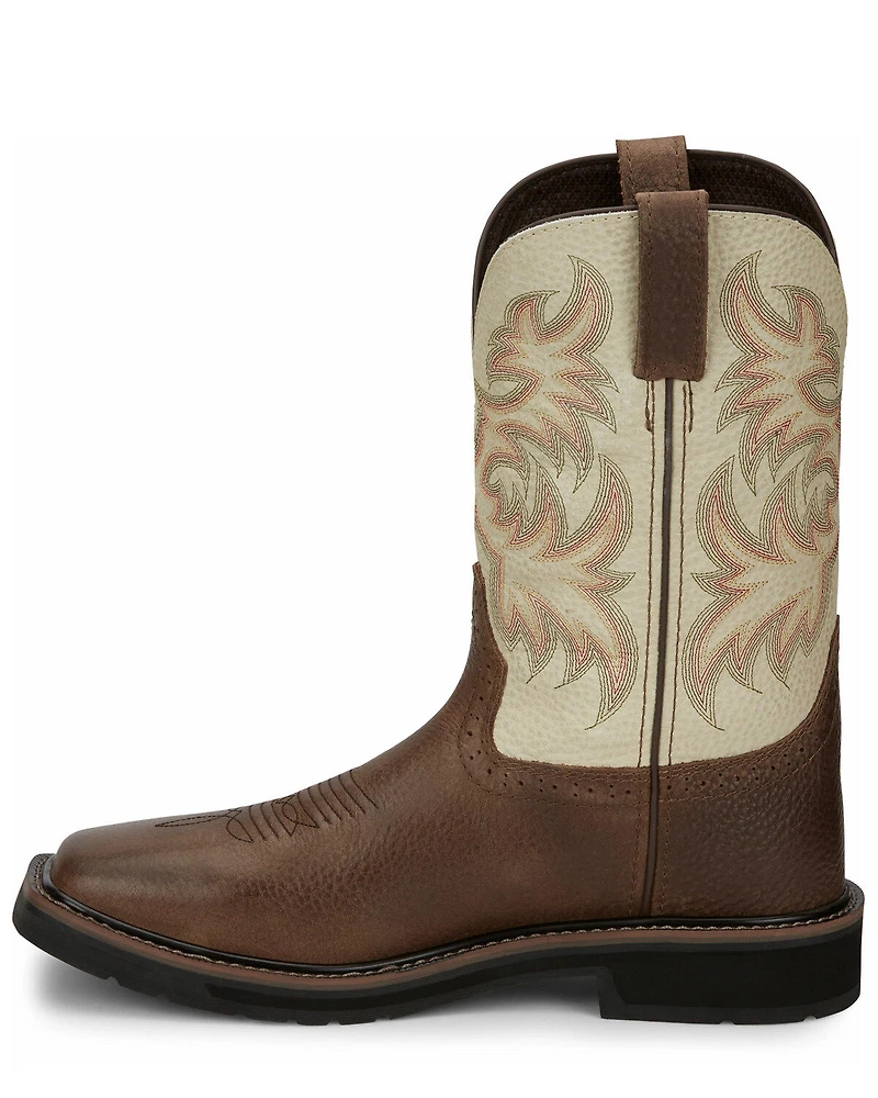 Justin Men's Driller Western Work Boots - Steel Toe