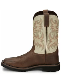Justin Men's Driller Western Work Boots - Steel Toe