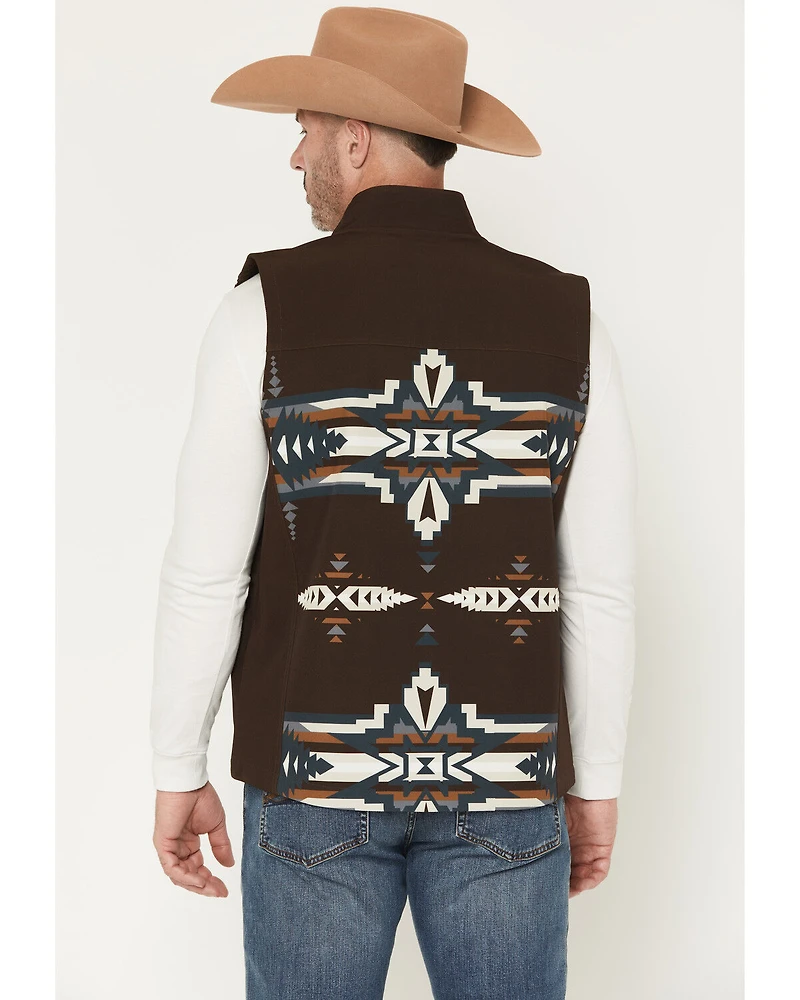 RANK 45® Men's Kapow Southwestern Print Insulated Bomber Vest