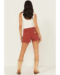 Wrangler Women's Amber High Rise Retro Cowboy Stretch Denim Shorts