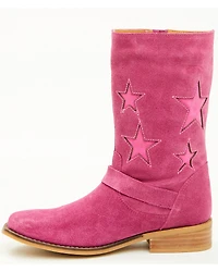 Dingo Girls' Blacklist Star Inlay Harness Boots