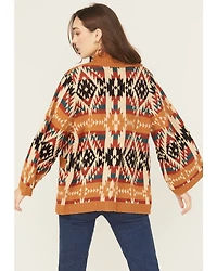 Wrangler Retro Women's Southwestern Button-Down Cardigan