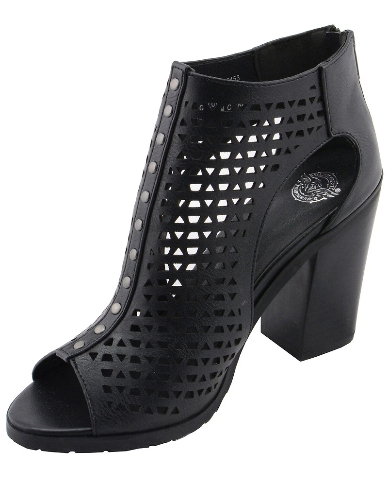 Milwaukee Performance Women's Platform Heel Mesh Top Sandals