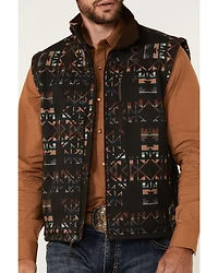 Hooey Men's Southwestern Print Softshell Vest