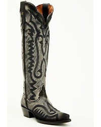 Dan Post Women's Denim Darlin Tall Western Boots - Snip Toe