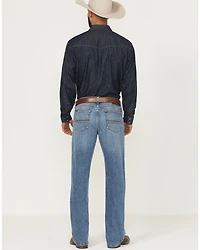 Ariat Men's M4 Medium Wash Relaxed Bootcut Stretch Denim Jeans - Big