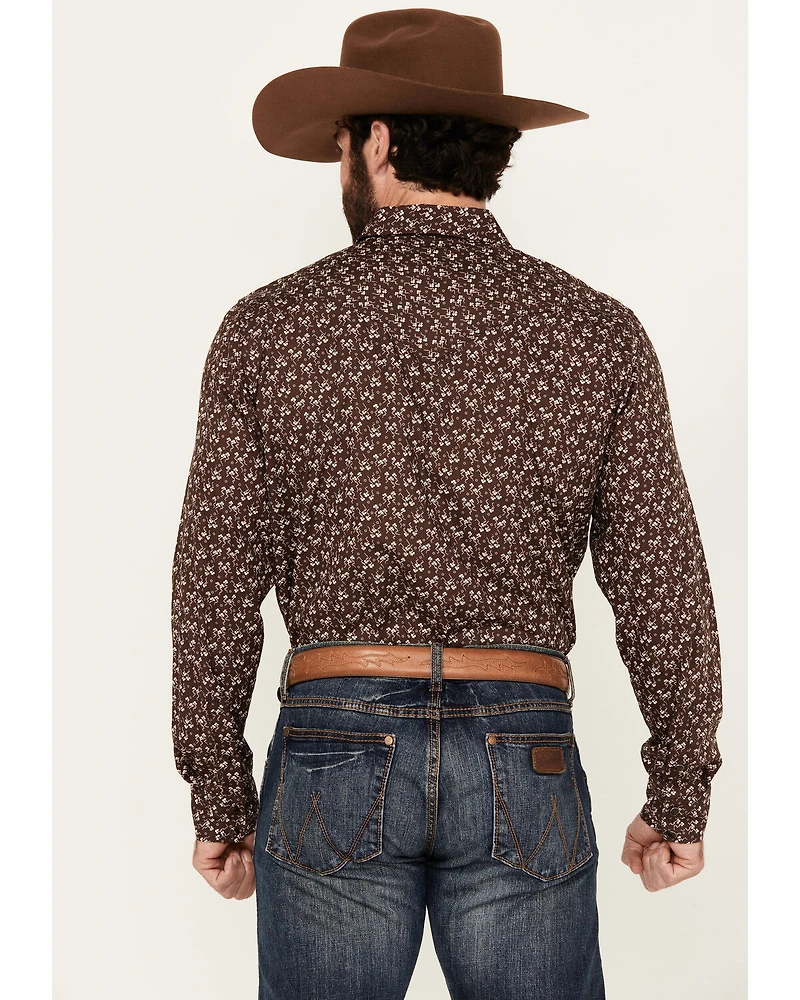 Cody James Men's Garrison Floral Print Long Sleeve Snap Western Shirt
