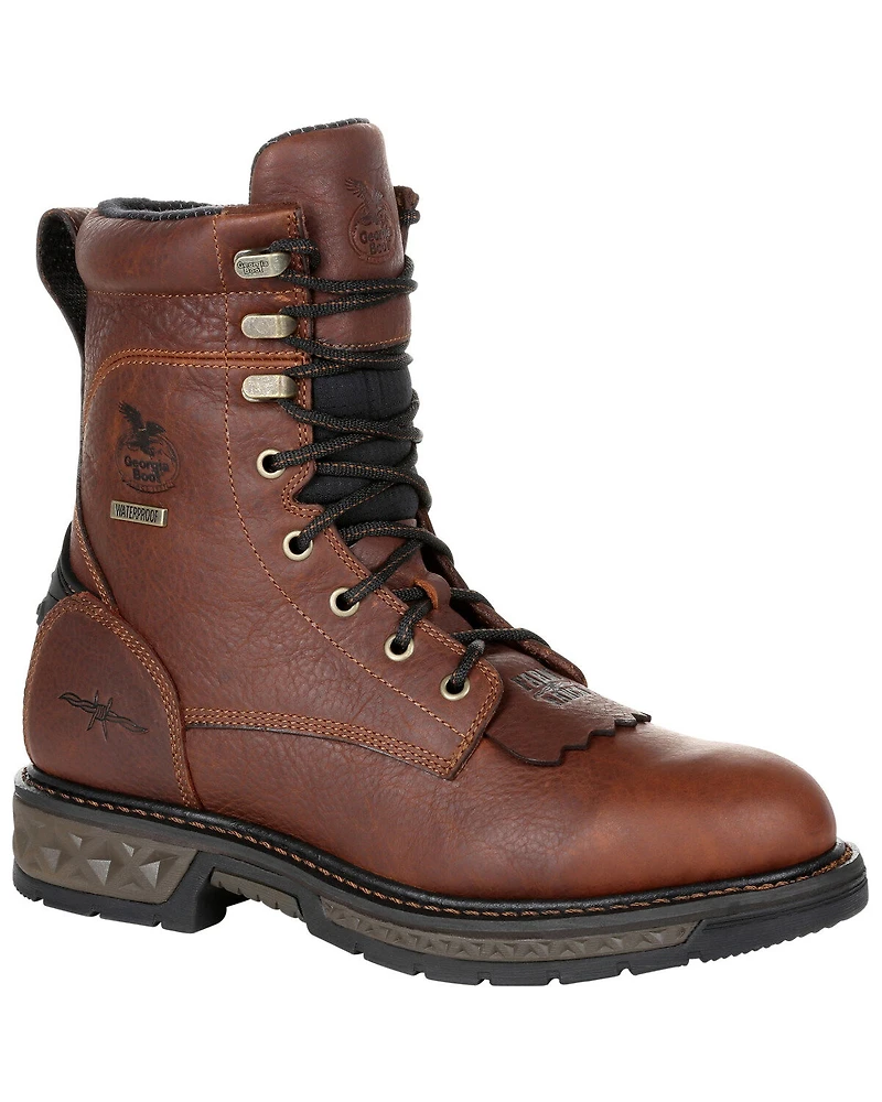 Georgia Boot Men's Carbo-Tec LT Waterproof Lacer Work Boots - Soft Toe