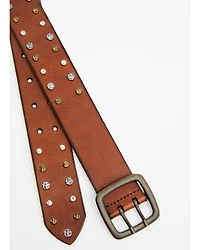 Cleo + Wolf Women's Mixed Metal Studded Belt