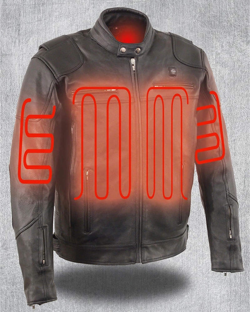 Milwaukee Leather Men's Heated Scooter Jacket