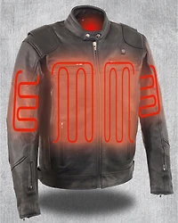 Milwaukee Leather Men's Heated Scooter Jacket