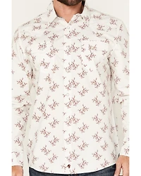 Moonshine Spirit Men's the Light Floral Print Long Sleeve Snap Western Shirt