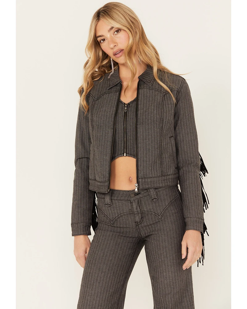 Idyllwind Women's Annex Herringbone Fringe Jacket