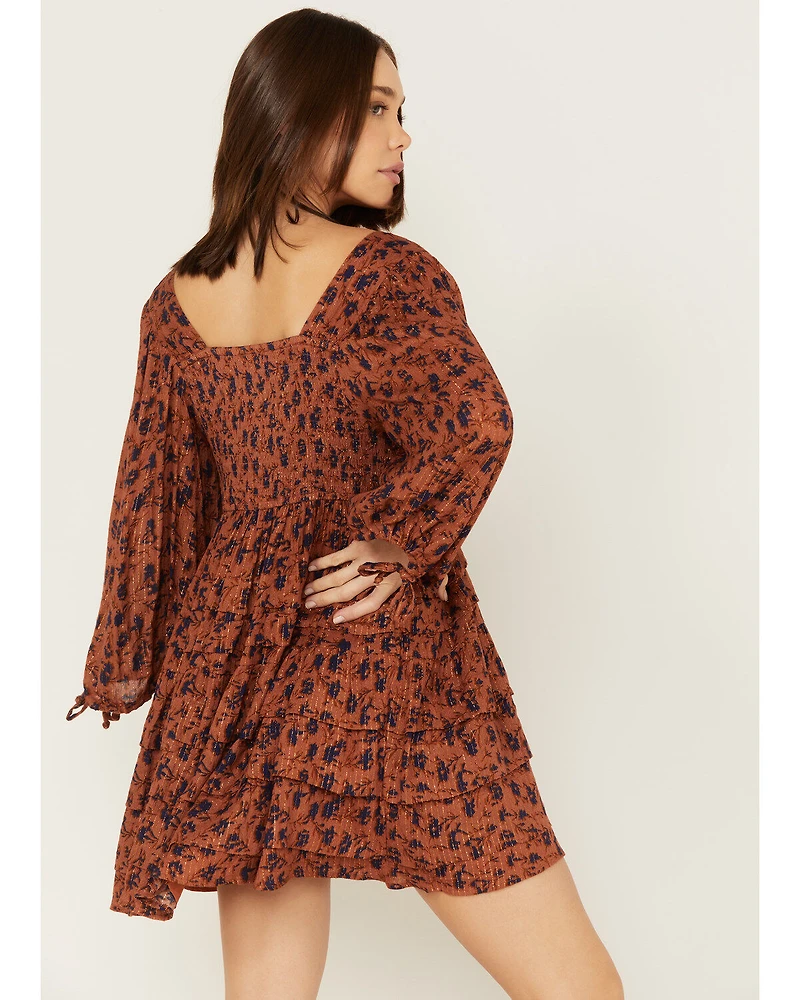 Jen's Pirate Booty Women's Floral Print Wildflower Iza Mini Dress