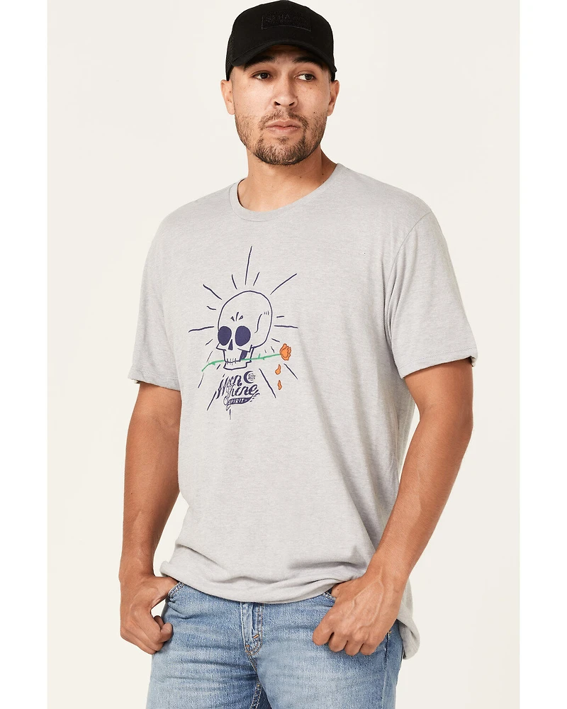 Moonshine Spirit Men's Simple Skully Graphic T-Shirt