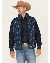 RANK 45® Men's Spaced Geo Print Reversible Puffer Vest