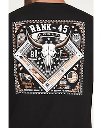 RANK 45® Men's Bandana Square Short Sleeve Graphic T-Shirt