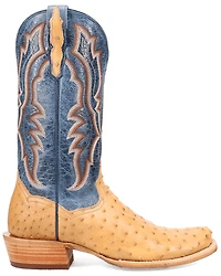 Dan Post Men's Brady Exotic Full-Quill Ostrich Tall Western Boots - Broad Square Toe